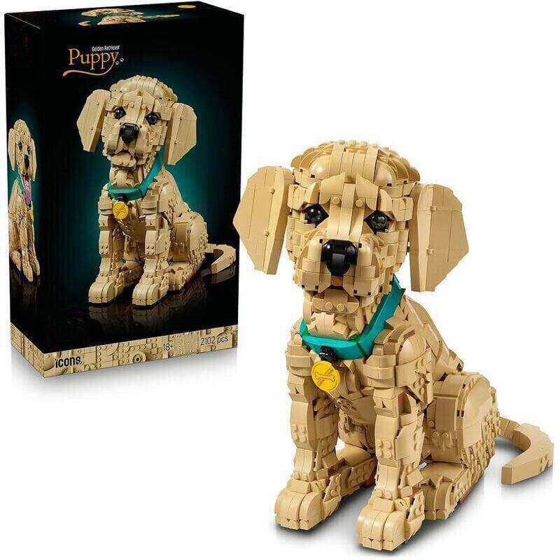 Animal Series Golden Retriever Puppy 11384 Pet Dog the Lion King Simba Dalmatian Building Block Toy Birthday Gift Animal Series Golden Retriever Puppy 11384 Pet Dog the Lion King Simba Dalmatian Building Block Toy Birthday Gift