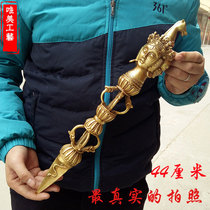 Beautiful large copper Diamond pout horse ming wang ggs chu pout jiang mo chu three pu ba pestle multiplier