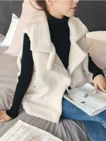 2018 thu đông mới vest vest sang trọng vest nữ ngắn đoạn lớn không tay vest vest vest áo kiểu trung niên hàn quốc