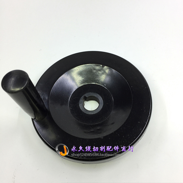 Wire cutting machine tool handle shake the outer circle 100 black glue wood rocking handle inner hole 16mm original plant common spec