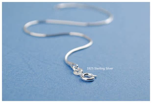 Vòng chân nữ bằng bạc Đơn giản, chuỗi xương rắn siêu mịn Sinh viên Sen Hàn Quốc lắc chân pnj