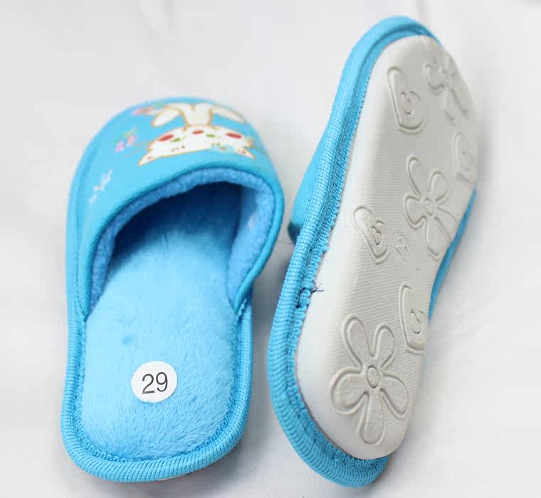 Pantoufles enfants en suède pour printemps - semelle caoutchouc - Ref 1026802 Image 11
