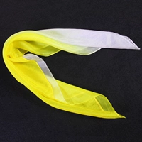 Шелковый, желтый, градиент, 50×50см