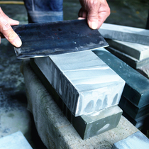 Green rock natural stone Household kitchen knife wear-resistant open edge oil stone Double-sided like temper stone grindstone