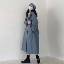 Foggy Blue Temperament Sweater Jacket Woman 2021 This years popular little sub-spring-autumn new coat of great length