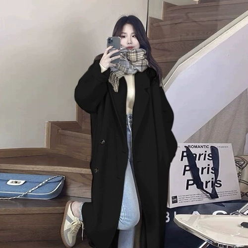 Шерстяное пальто, демисезонная небольшая куртка, подходит для подростков, изысканный стиль