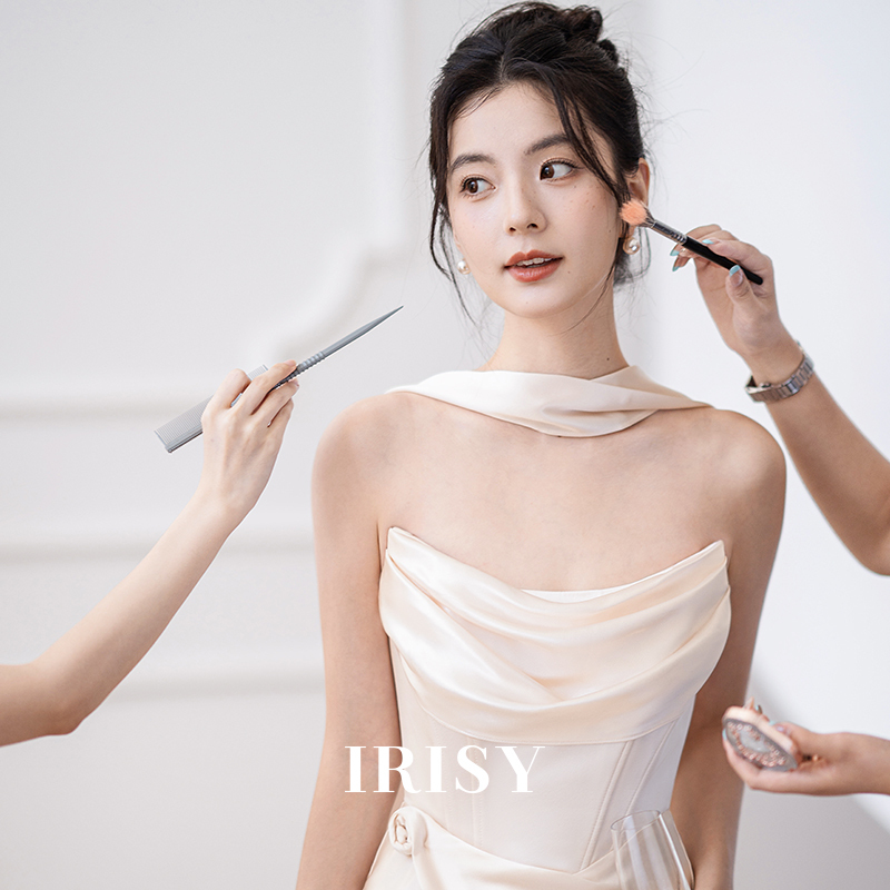 Irisy "Tide" Stunning Engagement Dress French Style High-End Bridal Wedding Toast Dress Strapless Dress