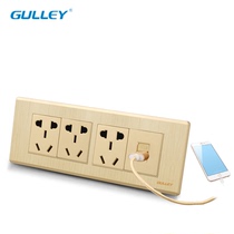 118 type four-position switch socket panel household wall box 9 nine holes 4 12 holes with USB charging module 6
