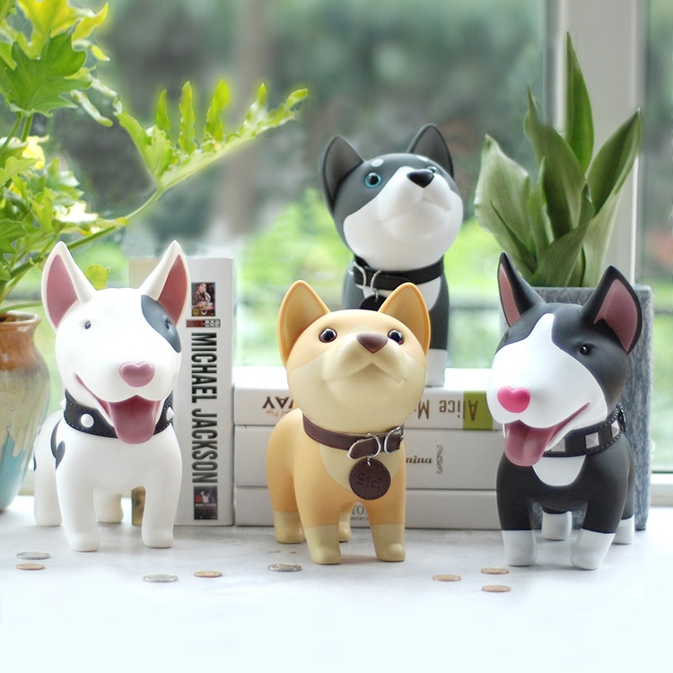 Dog piggy bank paper money coin dual-use desirable anti-fall creative puppy piggy bank birthday gift boy girl