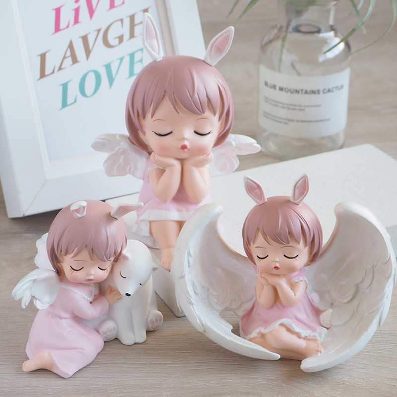 Anne Baby Angel Swing Piece Girl's Room Home Office Desktop Decorations Arranged Teen Birthday Presents