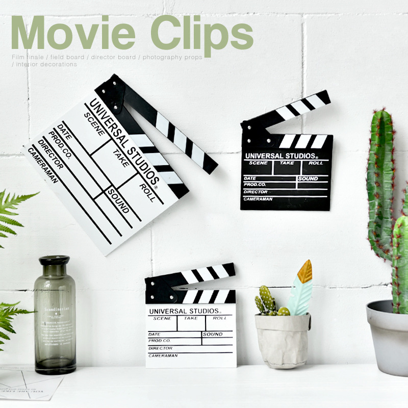 Modern minimal film board director board children's film room film props photography props photography black field board