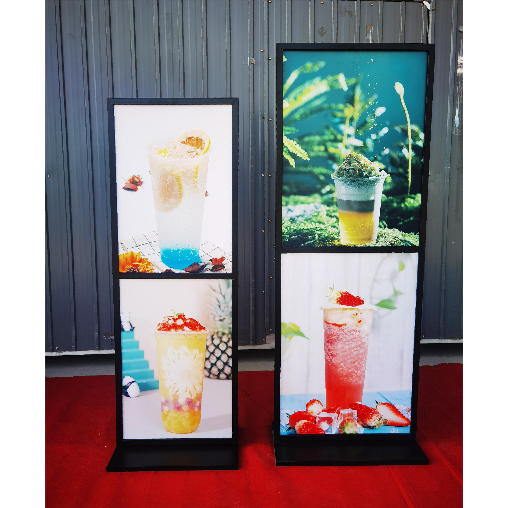 Billboard display card kt board bracket display stand vertical floor-standing water sign pop shelf poster display stand stand
