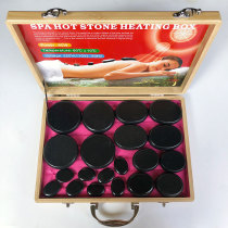 20-piece bamboo heating box set SPA beauty salon volcanic energy stone massage stone heating hot compress Stone