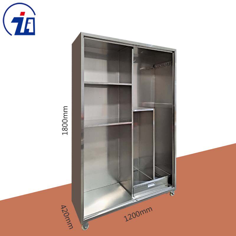 Thickening Cleaner Tools Household Tools for Balcony Single Door Bromstick Cabinet Sanitary Cabinet Stainless Steel Instrument Cabinet