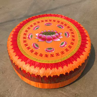 Buddhism Buddha pad Lotus solid wood round pad futon meditation pad cushion worship pad
