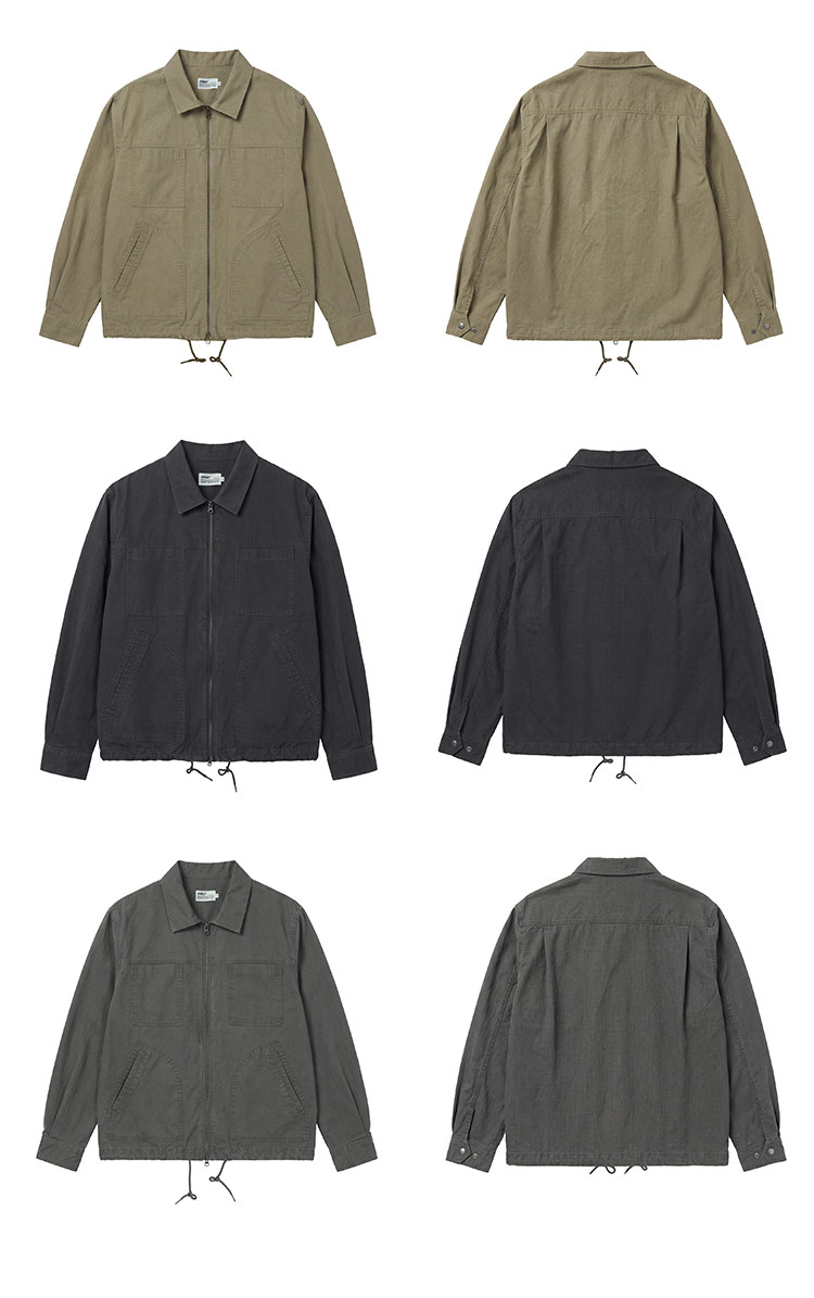 BUTTBILL Washed Shirt Jacket