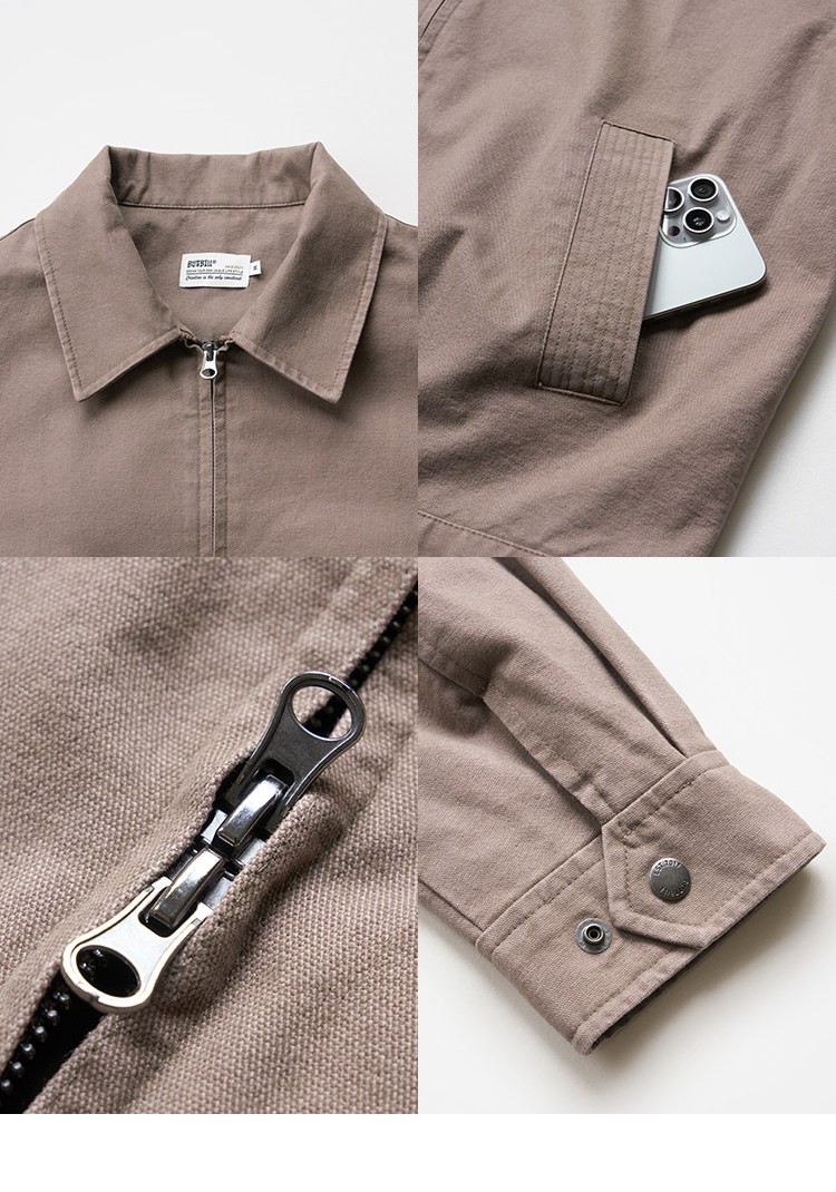 BUTTBILL Relaxed Cotton Twill Jacket