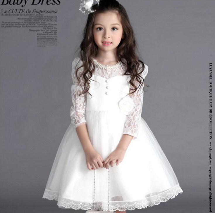 Children's dress princess skirt tutu skirt spring dress 2020 new piano performance dress girls big children long-sleeved dress