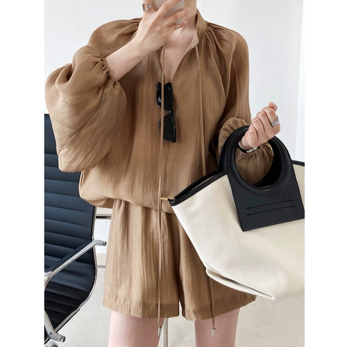 Лонгслив, одежда для защиты от солнца, летний комплект, свободный крой, французский стиль