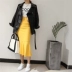 Áo khoác da nữ phong cách Harajuku áo khoác da xe máy Hàn Quốc đoạn ngắn buông thả hoang dã bf mới oversize xuân thu khoác da Quần áo da