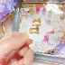 [Cheese Cat Handmade] Mua 3 Tặng 1 Bông tai tươi mát Glitter Bear Summer Fresh Vòng Kẹp tai không xỏ lỗ - Nhẫn