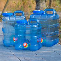 Vertical square outdoor home water storage vehicle carrier with tap water storage large capacity water drinking barrel pure mineral water box