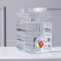 Transparent outdoor with tap on-board self-driving water storage tank pure mineral water domestic water storage water storage plastic PC bucket