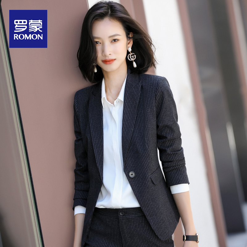 Lomon suit set women's 2022 spring and autumn new fashion commuter slim temperament workwear professional casual suit