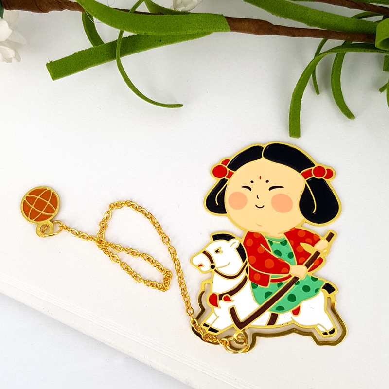 Xi'an Tourism Souvenirs Xibuxi Xiaoxi Xiaoxi Sports Series Cartoon Characters Metal Bookmark Archives