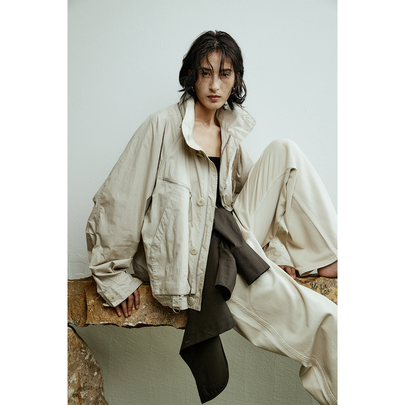 Ayuko's "Parachute Jacket" Is a Custom-Dyed 60-Count Pure Cotton Outdoor Packable Hooded Jacket Ayuko's "Parachute Jacket" Is a Custom-Dyed 60-Count Pure Cotton Outdoor Packable Hooded Jacket