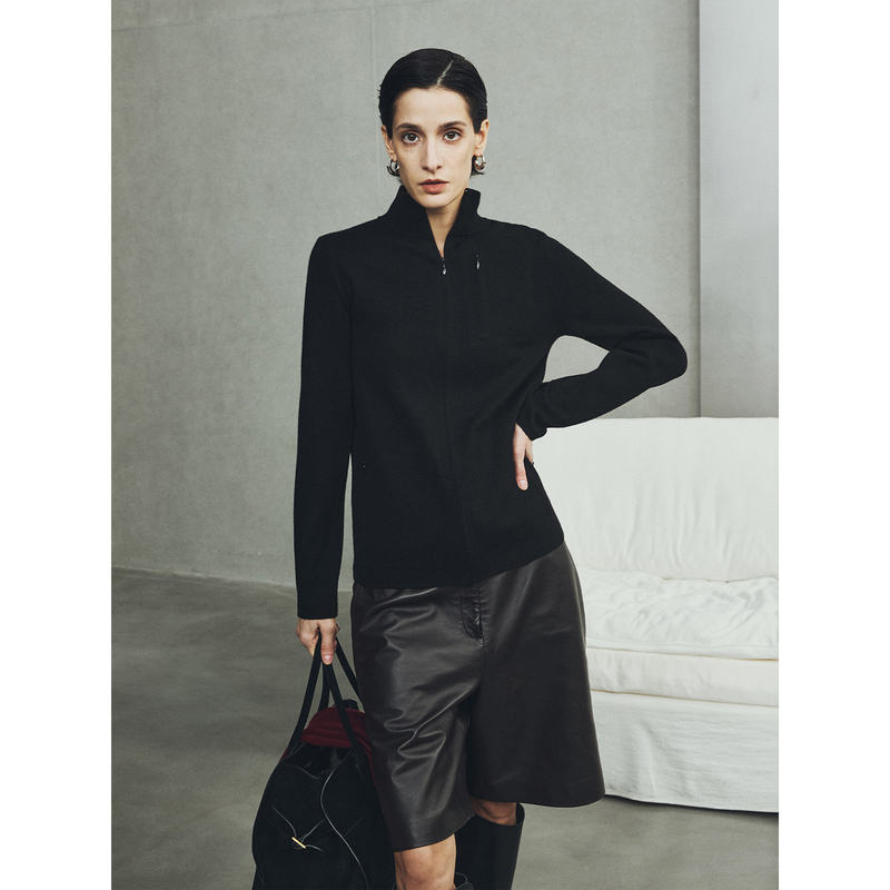 Ayuko | Italian Heavy Craftsmanship Row Style Merino Wool Old Money Casual Feel Bonded Knit Sweater Ayuko | Italian Heavy Craftsmanship Row Style Merino Wool Old Money Casual Feel Bonded Knit Sweater
