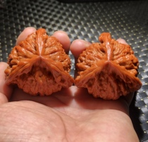 Text to play walnut Kirin official hat Lions head positive running trigone machine brushed old tree polished hand small bottom splicing handiwork