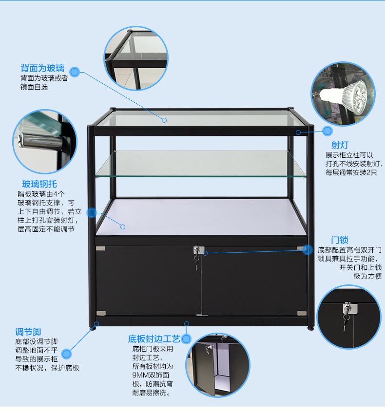 Cửa hàng trưng bày kính trưng bày tủ trưng bày hàng hóa kệ trưng bày kệ trang sức trưng bày quầy trang sức ngọc truy cập