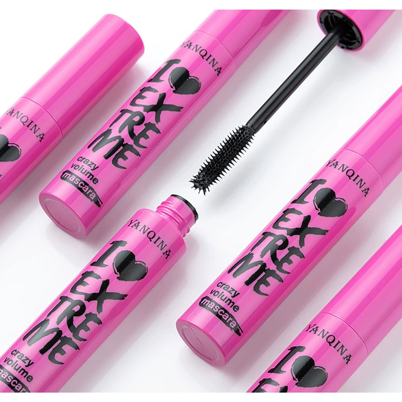 Mascara màu đen bàn chải silicon kéo dài dày uốn cong mascara chống màu nước trang điểm 8834 - Kem Mascara / Revitalash