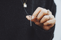 VM original design handmade custom Sterling Silver 925 pendant necklace special exquisite simple versatile