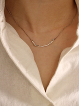 vm original design helper 925 silver necklace handmade old Joker neck chain jewelry simple choker short