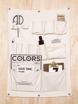 vm original design hanging bag cotton cloth storage bag multi-layer storage bag debris fabric hanging cloakroom Nordic solid color