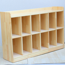 School bag shoe cabinet combination factory direct Hibbert solid wood childrens toys finishing storage rack Kindergarten furniture