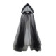 ຕາຫນ່າງສີດໍາ cloak cape ແມ່ຍິງ wedding dress bridesmaid dress