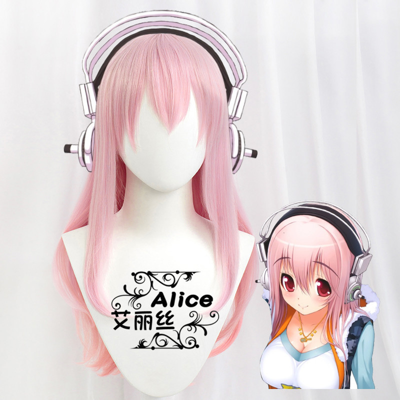 Alice Super Sonico Special Pink Mixed Color Gradient-Like Cosplay Wig