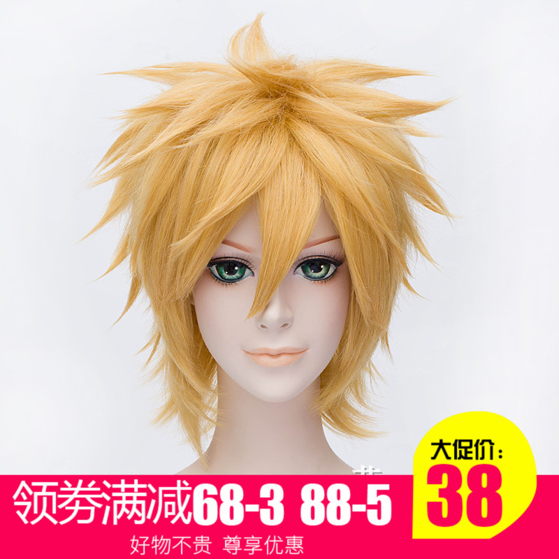 Naruto Uzumaki Naruto Concave World Golden Short Hair Cos Wig