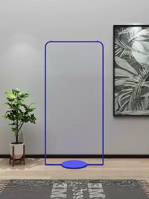 Nordic light luxury bedroom floor-to-ceiling coat rack Klein blue decorative hanger Simple modern household art hanger