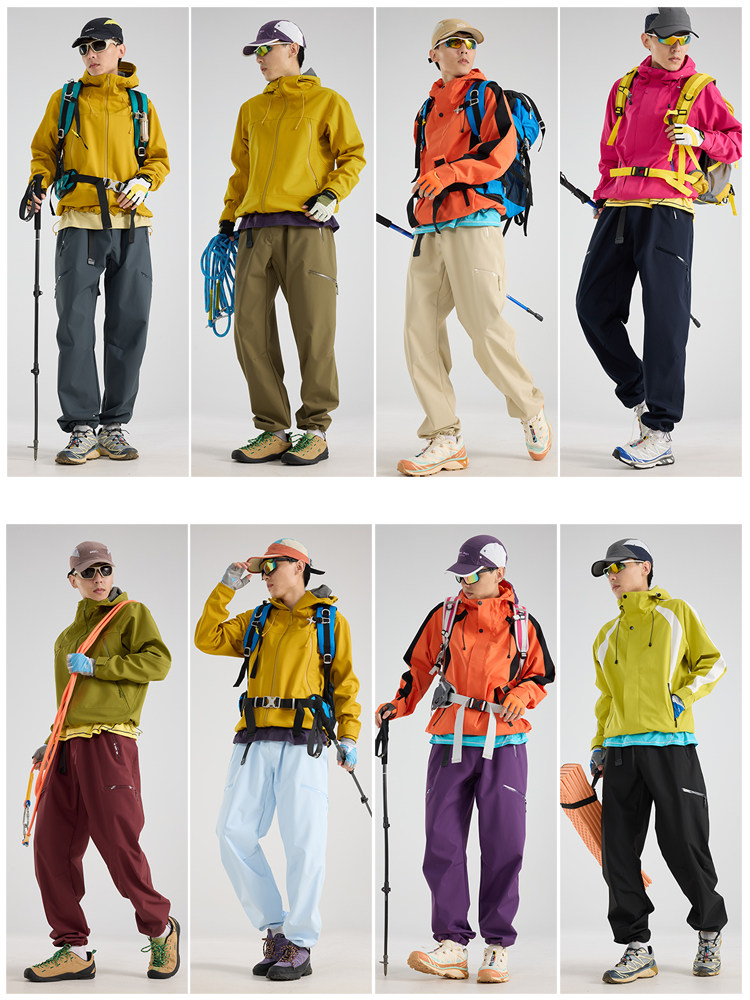 Three-In-One Outdoor Pants for Men and Women 2025 New Style Windproof and Waterproof Work Pants Large Size Fleece-Lined Thickened Hiking Pants