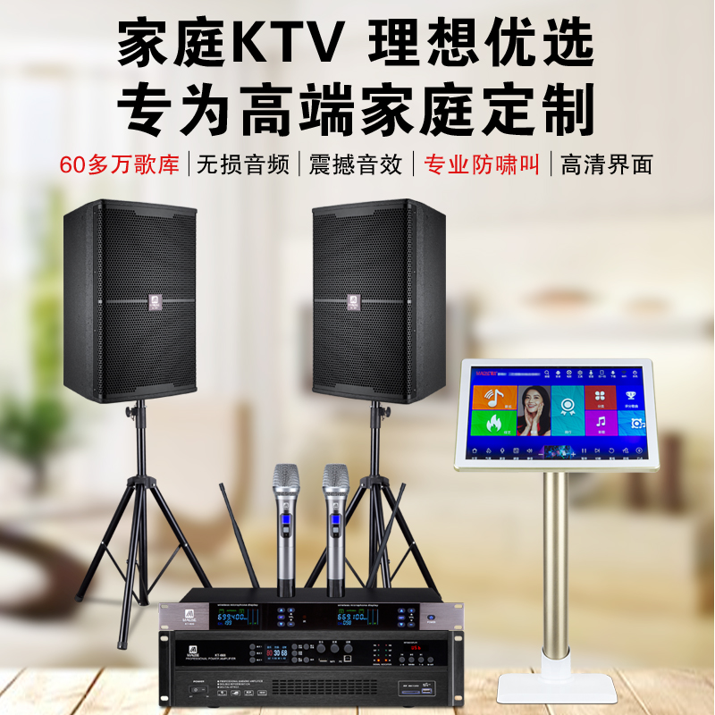 Manlong KT-383 Audio Home KTV Set Meeting Room Supporting Audio Exhibition Hall Commercial Wall KTV Audio