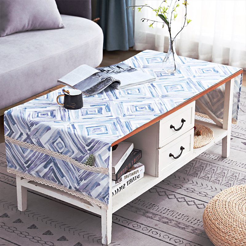 Modern simple living room rectangular table cloth Nordic table cloth tea table mat TV cabinet cover customization