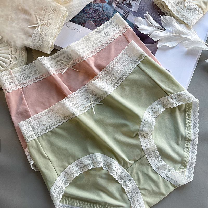 Ice Silk Briefs Women's Pure Cotton Antibacterial Crotch Modale Mid Waist Free of Marks Breathable New 2022 Summer shorts head