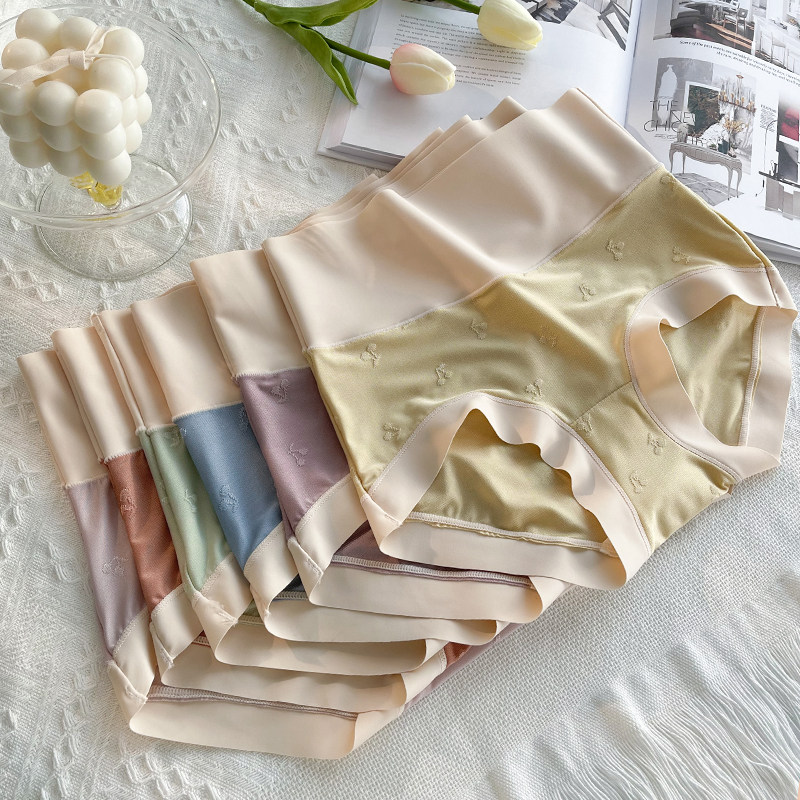 Modale Briefs Women's Pure Cotton Antibacterial Crotch High Waist Fat MM Closets Groin No marks Triangle pants new 2021 Burst Fashion