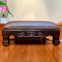 Home worship kneeling mat worship mat meditation kneeling mat worship stool worship pier leather solid wood four-legged incense-burning worship chair kowtow