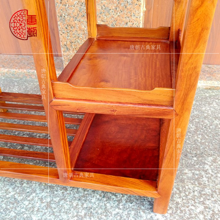 Tang triều gỗ gụ đồ nội thất gỗ hồng mộc Miến Điện bàn trái cây lớn gỗ hồng mộc kungfu bàn cà phê giỏ trà ban công di động bàn trà - Bàn trà bàn trà tròn mặt đá