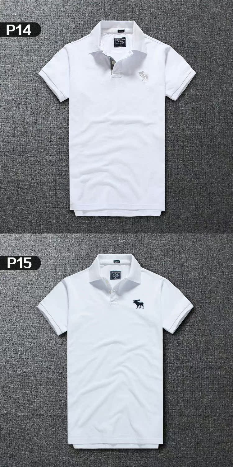 Mùa hè 2018 mới af áo sơ mi polo ngắn tay nam kinh doanh bình thường màu rắn hươu cotton áo thun mỏng áo cotton nam
